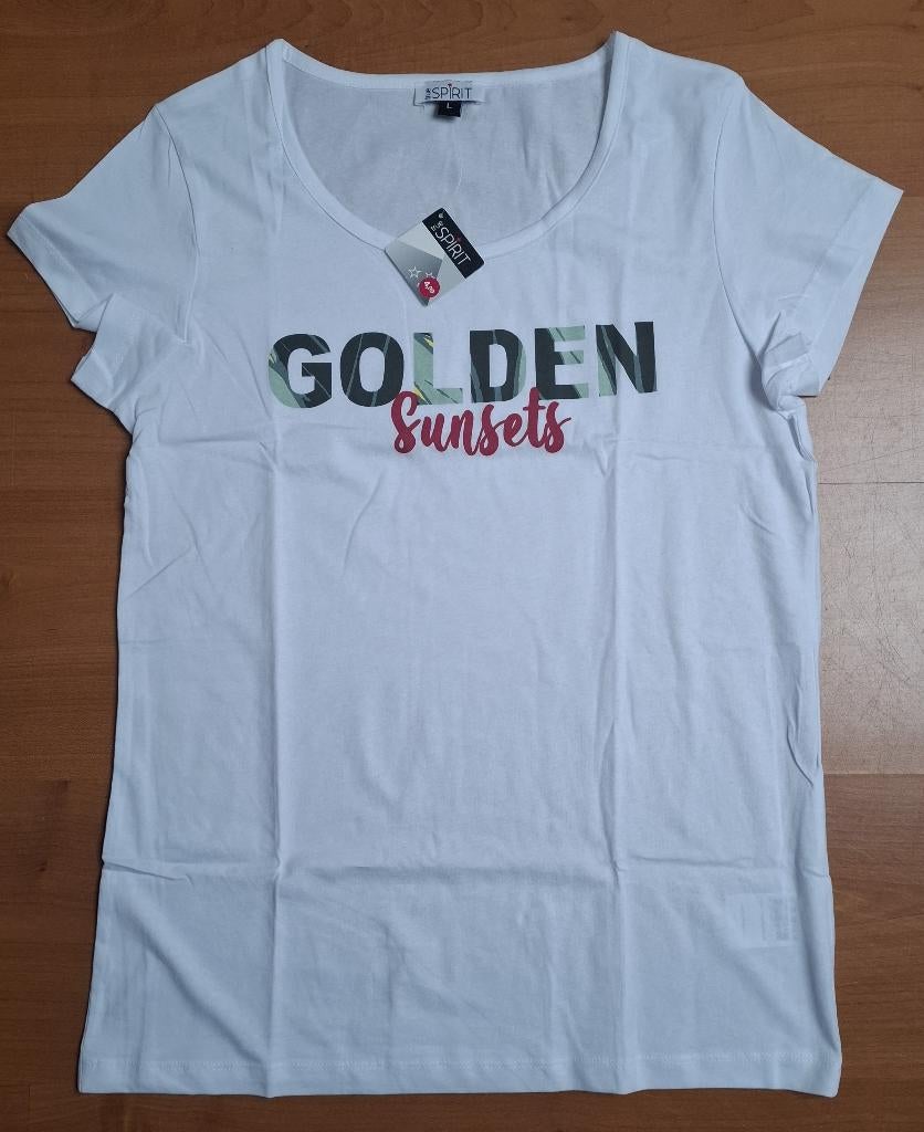 Wit shirt True Spirit maat L., Wit, Maat 42/44 (L), Nieuw, Ophalen of Verzenden