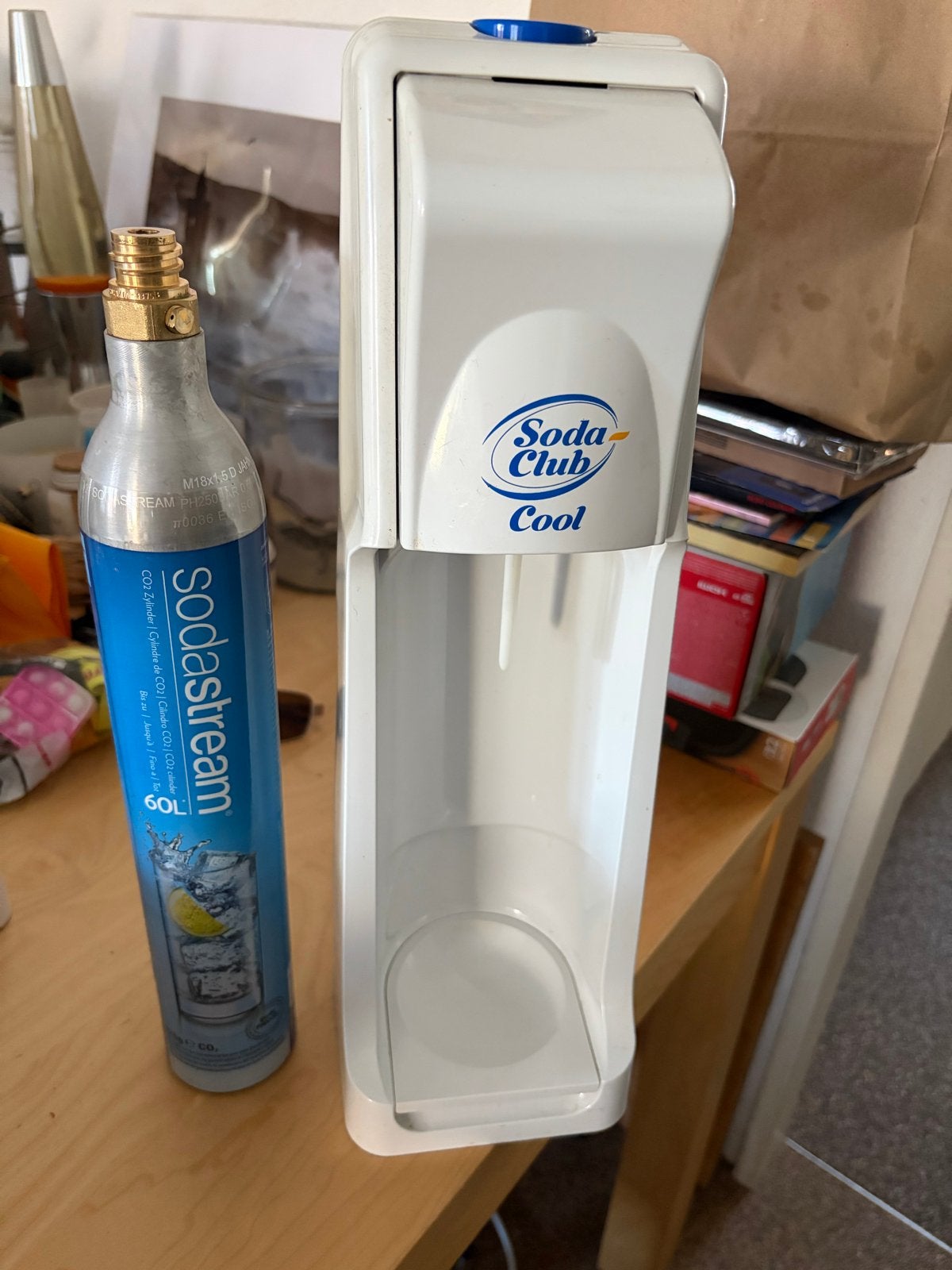 Sodastream Soda Club Cool met lege cilinder, Ophalen, Kunststof, Wit, Overige merken
