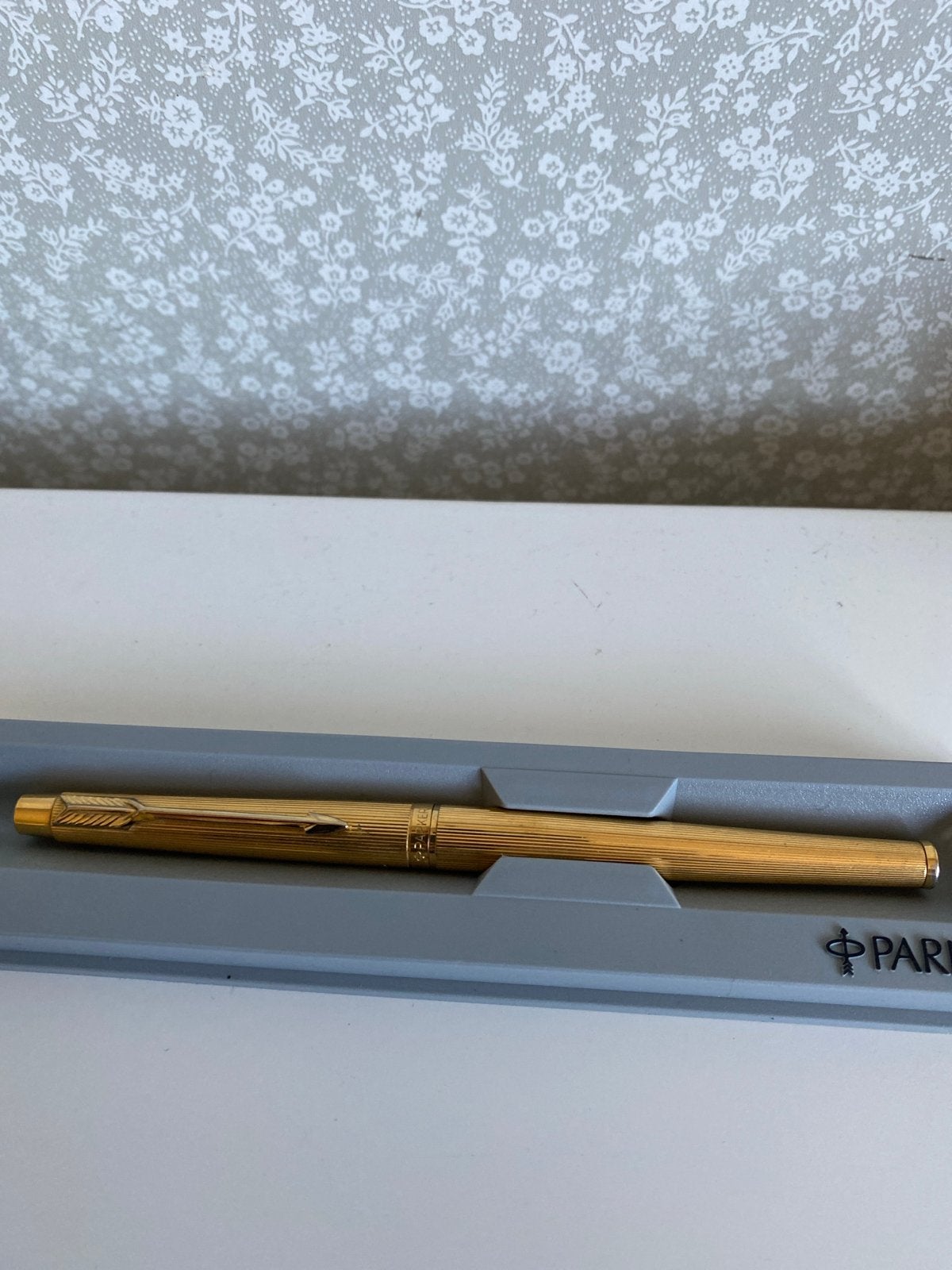 Parker Vulpen - Gouden editie met doosje, Verzamelen, Pennenverzamelingen, Parker, Met doosje, Ophalen of Verzenden, Zo goed als nieuw