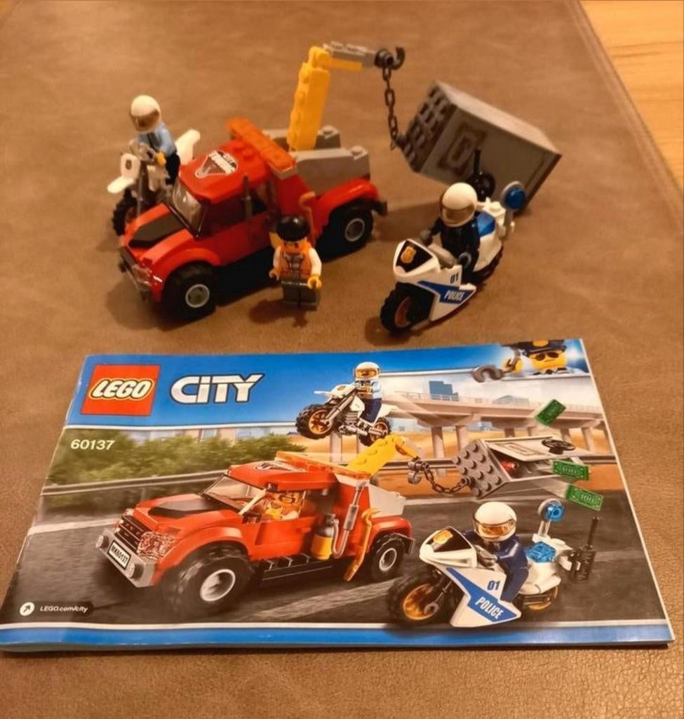 Lego City 60137 Sleepwagen Achtervolging - Compleet & Gedemo, Ophalen of Verzenden, Zo goed als nieuw, Complete set, Lego