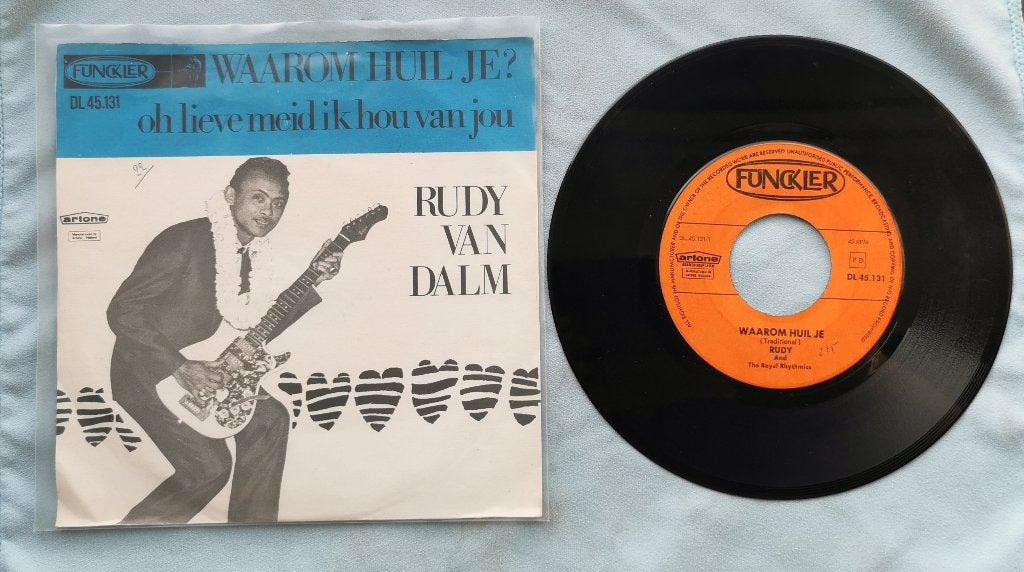 Single Rudy & The Royal Rhythmics - Waarom huil je?, Ophalen of Verzenden, Gebruikt, Overige formaten, Levenslied of Smartlap