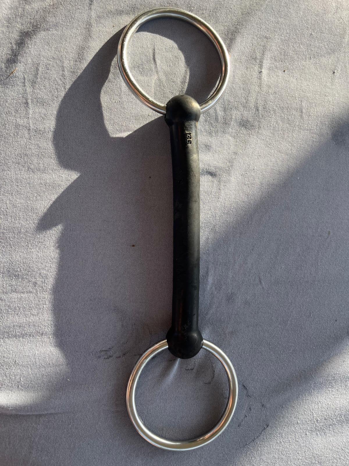 Rubber bit stang 13,5cm, Dieren en Toebehoren, Ophalen of Verzenden, Gebruikt, Bit