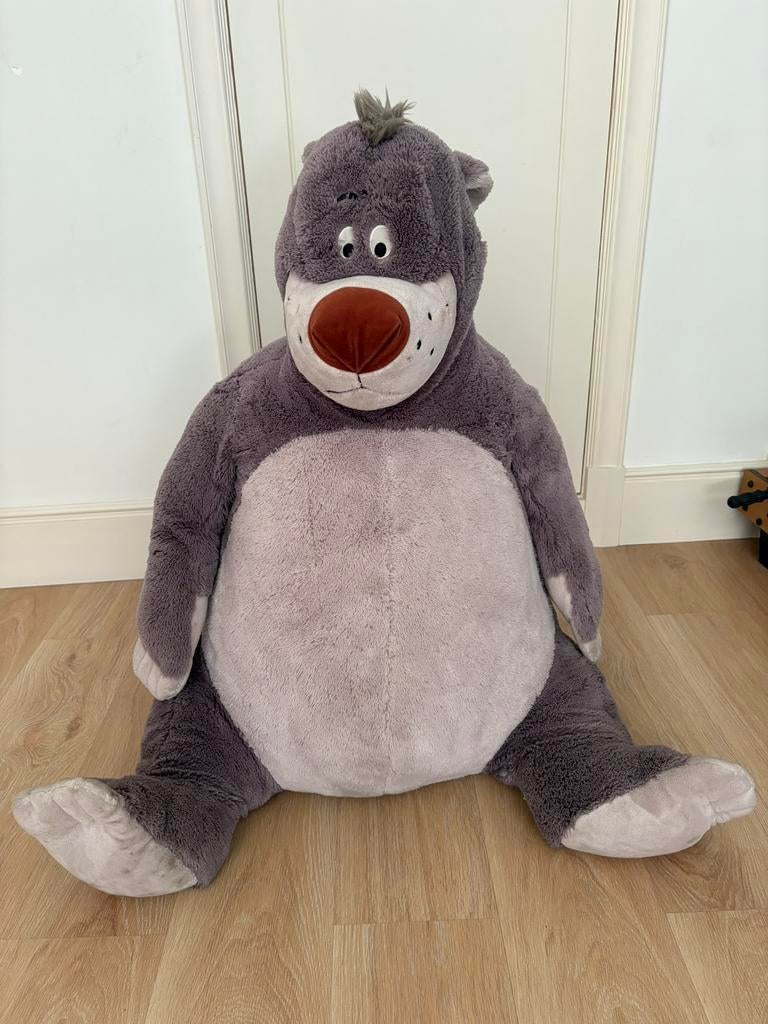 Grote Baloe Jungle Book knuffel – 90 cm – super zacht, Ophalen, Disney, Beer, Grijs
