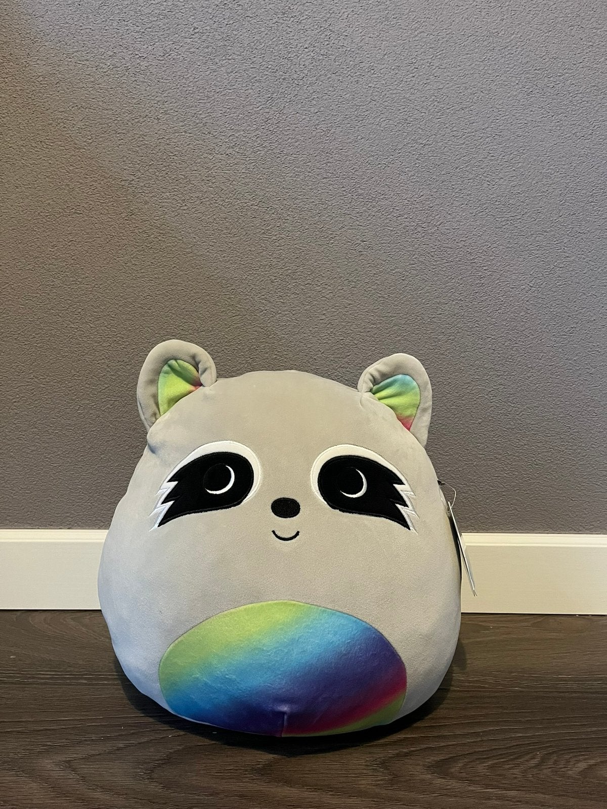Max de racoon squismallow knuffel, Ophalen of Verzenden, Zo goed als nieuw, Overige typen