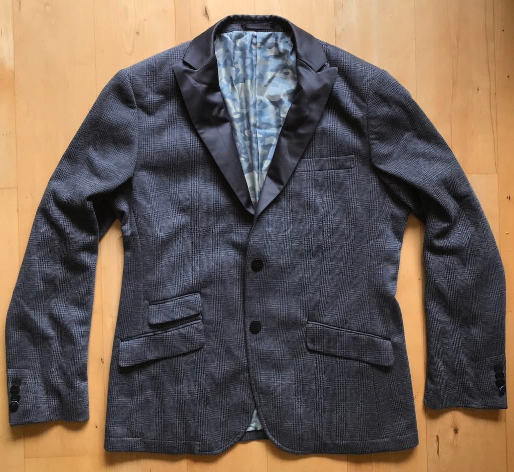 Soho design blazer cobert grijs met bijzondere voering 52, Ophalen of Verzenden, Nieuw, Maat 52/54 (L), Grijs