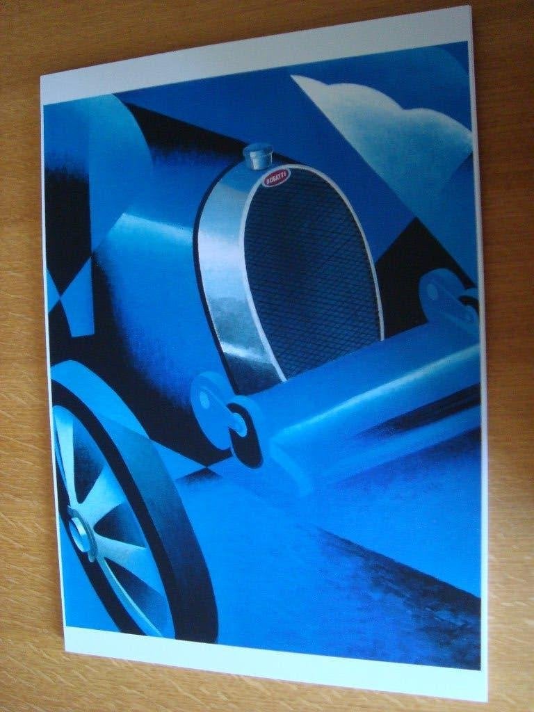 Bugatti plaat 42-30 cm, Ophalen of Verzenden, Nieuw, Auto's