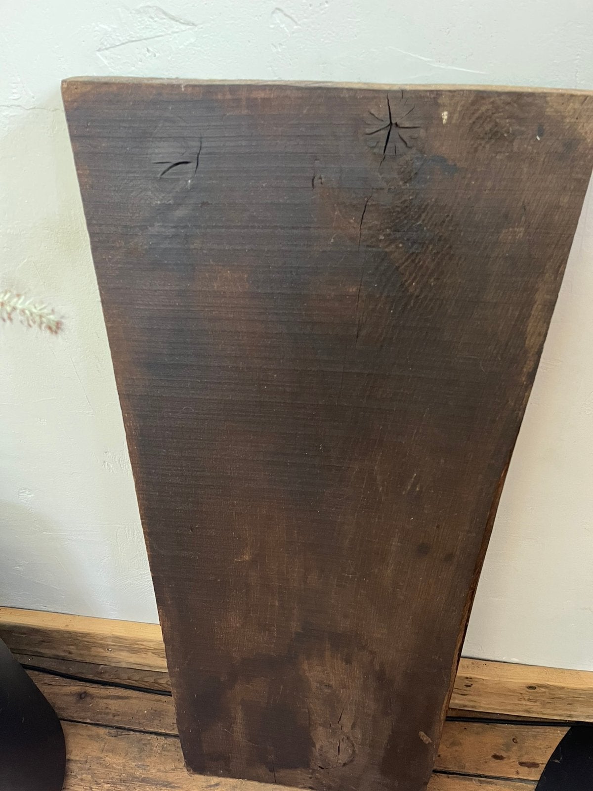 Dikke eiken plank / blad, Doe-het-zelf en Verbouw, Hout en Planken, Ophalen, 25 tot 50 mm, Eiken, Zo goed als nieuw
