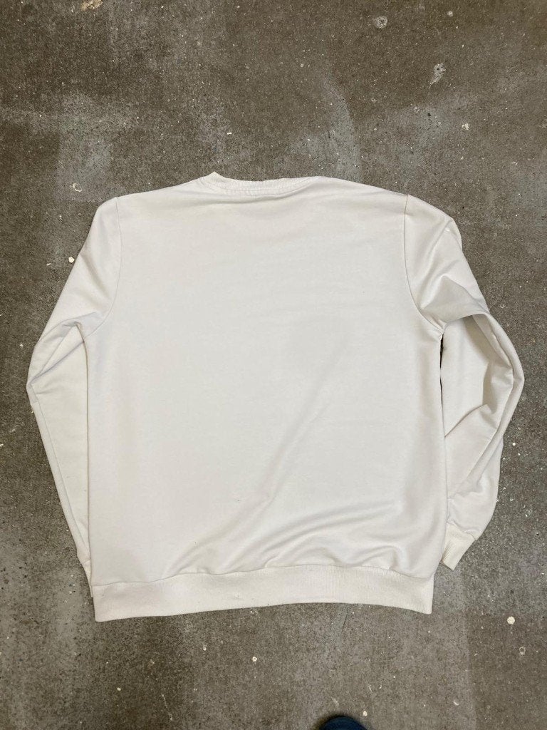 Supreme Sweater - M - White - Print - Box logo, Maat 48/50 (M), Wit, Ophalen of Verzenden, Gedragen