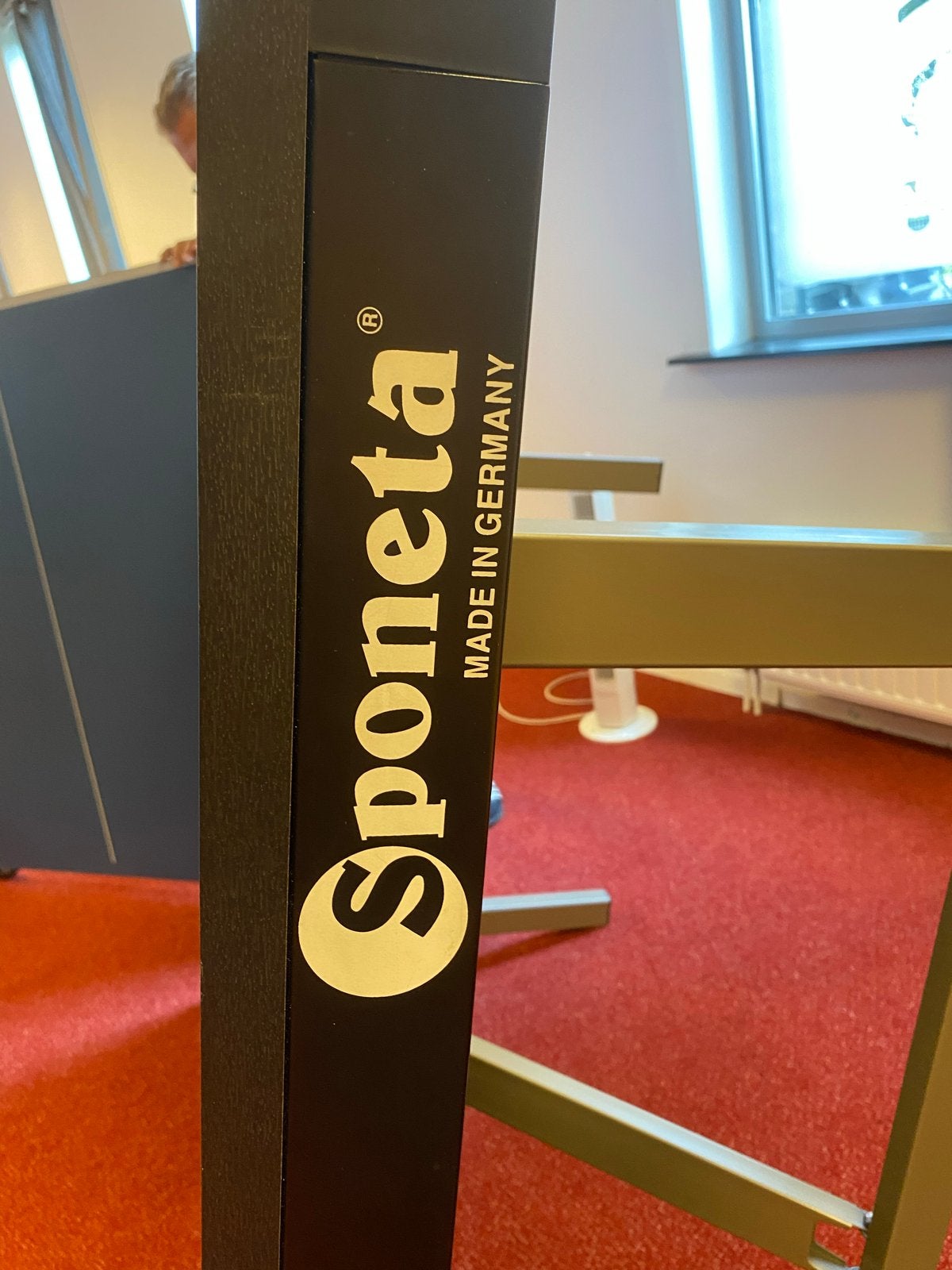 2 stuks Sponeta Indoor Tafeltennistafel - Uitstekende Staat, Sport en Fitness, Tafeltennis, Ophalen, Zo goed als nieuw, Tafel Indoor