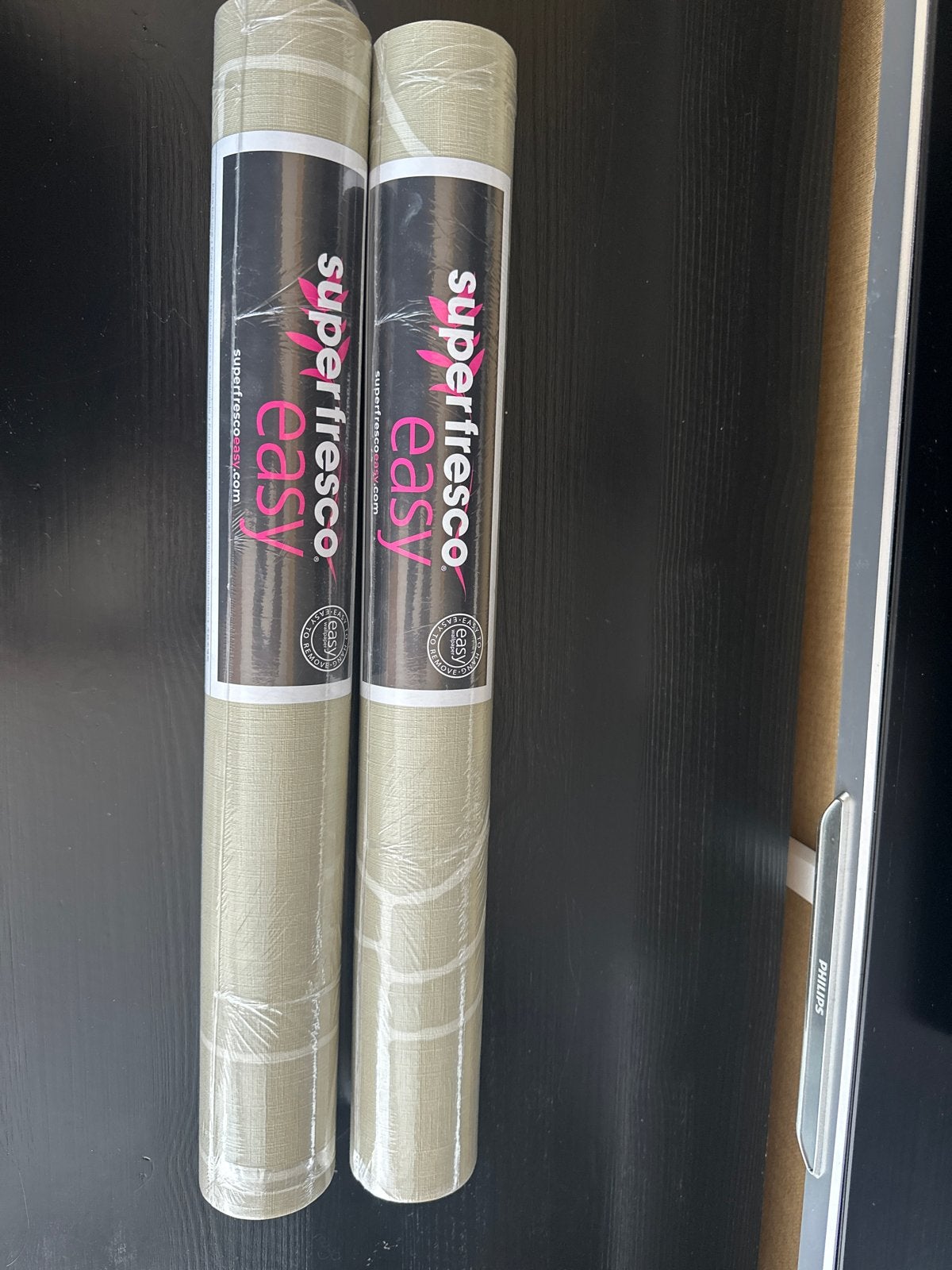2 rollen SuperFresco Easy Vigo naturel vliesbehang 125083, Ophalen, Overige merken, Beige, Geometrisch