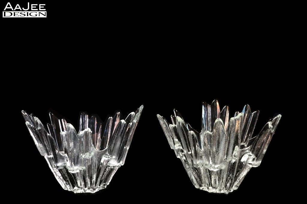 2 x Humppila – Revontulet – Tauno Wirkkala – Noorderlicht, Gebruikt, Schaal, Ophalen of Verzenden, Glas