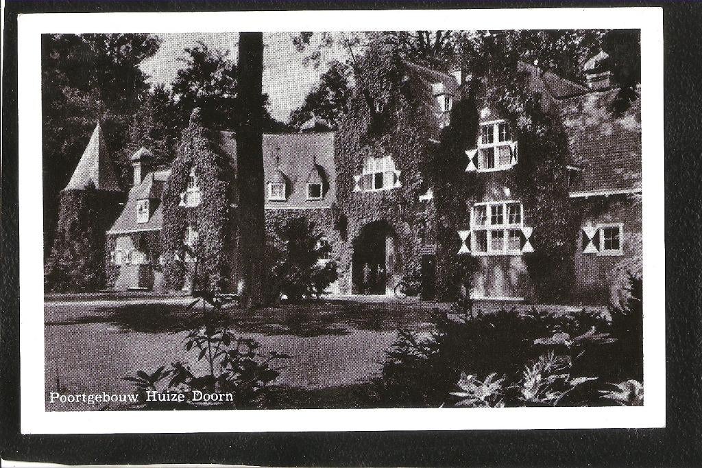 Doorn, Poortgebouw Huize Doorn, Ophalen of Verzenden, 1940 tot 1960, Gelopen, Utrecht