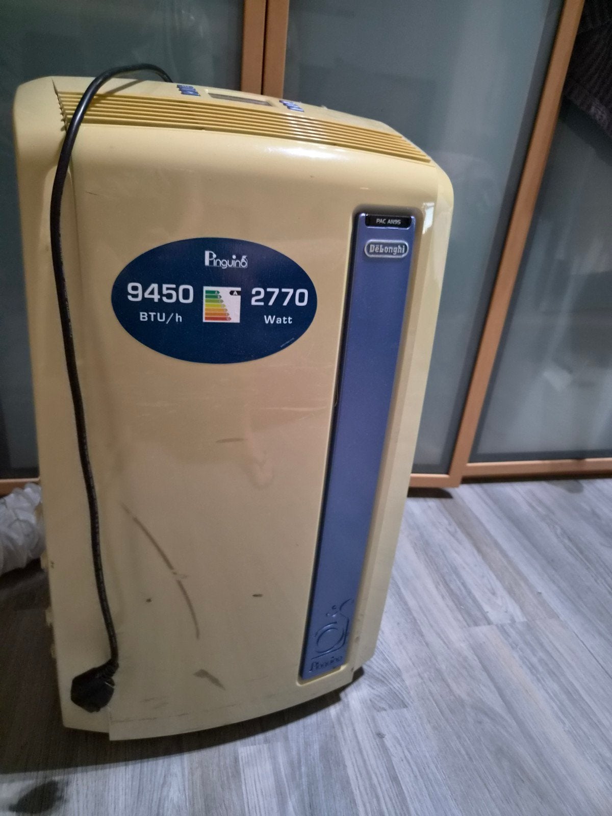 De'Longhi Pinguino Mobiele Airco PAC AN95 - 9450 BTU/h, Ophalen, Gebruikt, Minder dan 60 m³, 3 snelheden of meer