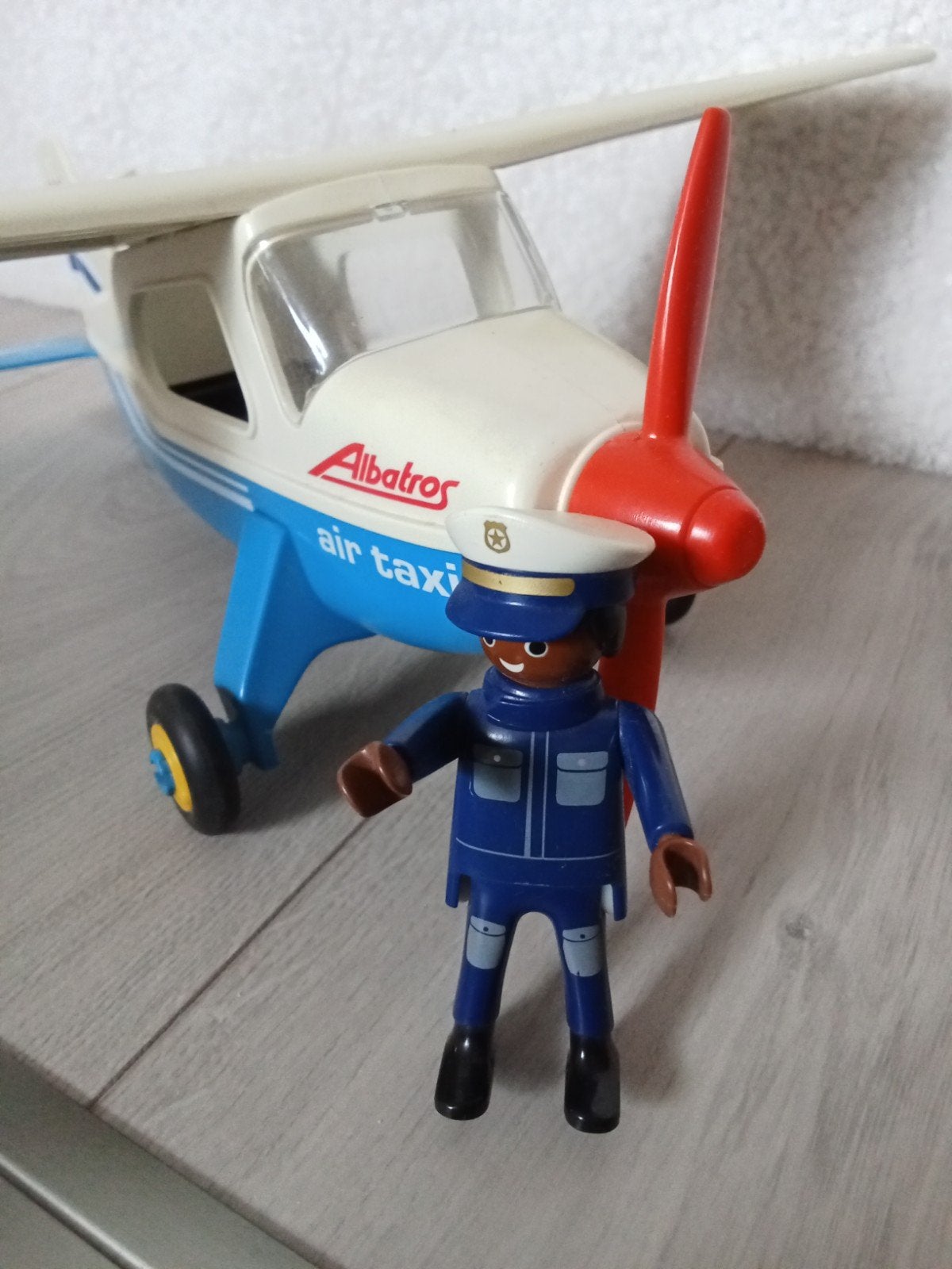 Playmobil Albatros Air Taxi Vliegtuig met Piloot, Overige merken, Gebruikt, Ophalen of Verzenden, Groter dan 1:72