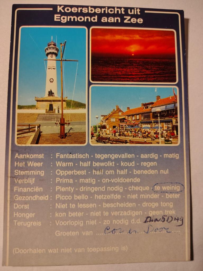 Egmond aan Zee, Ophalen of Verzenden, 1940 tot 1960, Noord-Holland