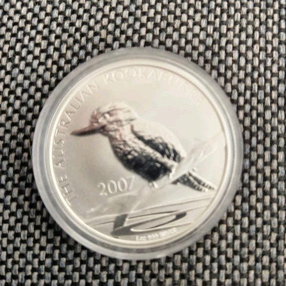 kookaburra 1 Oz zilveren munt uit 2007 oplage 213.4366, Ophalen of Verzenden, Zilver