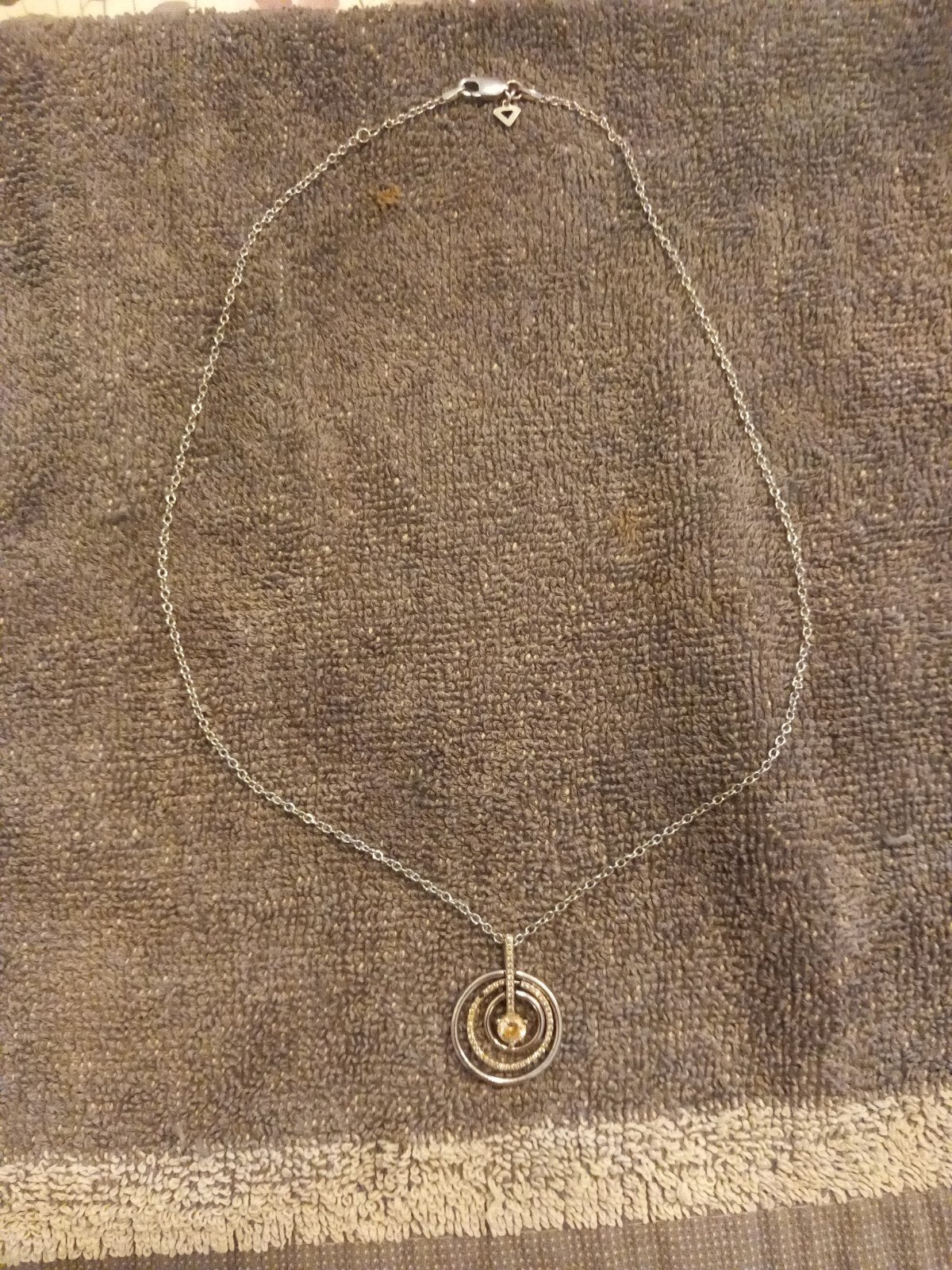 Zilveren ketting Diamant Fire 925 met zirkonia, Gebruikt, Ophalen of Verzenden, Zilver, Zilver