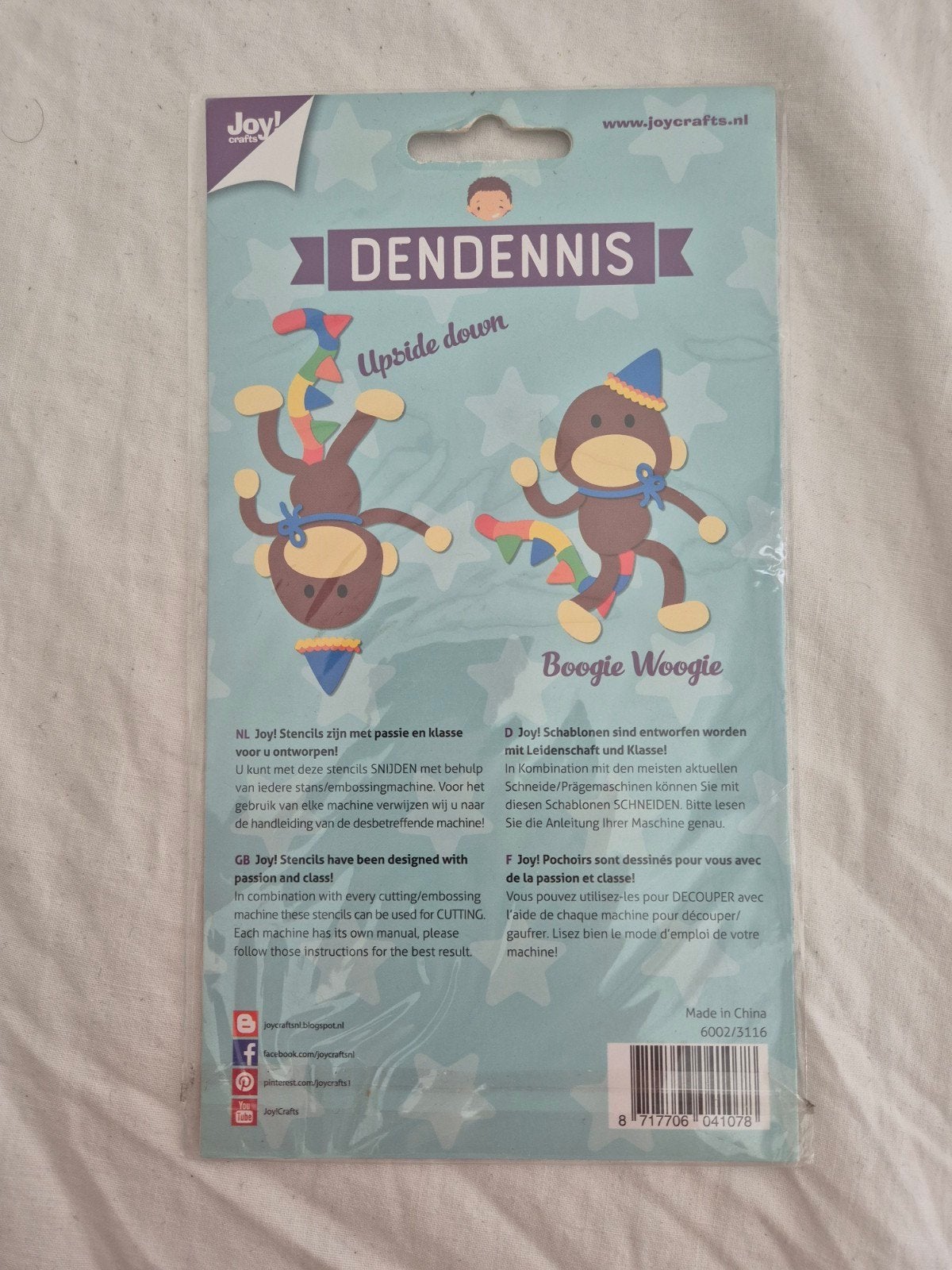 Nieuwe snijmal slingeraapje DENDENNIS, Ophalen of Verzenden, Nieuw, Dieren, Pons of Mal
