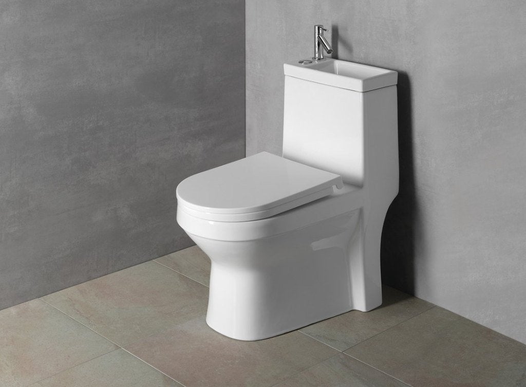 Staand Toilet Duoblok inclusief Ingebouwde Toiletfontein