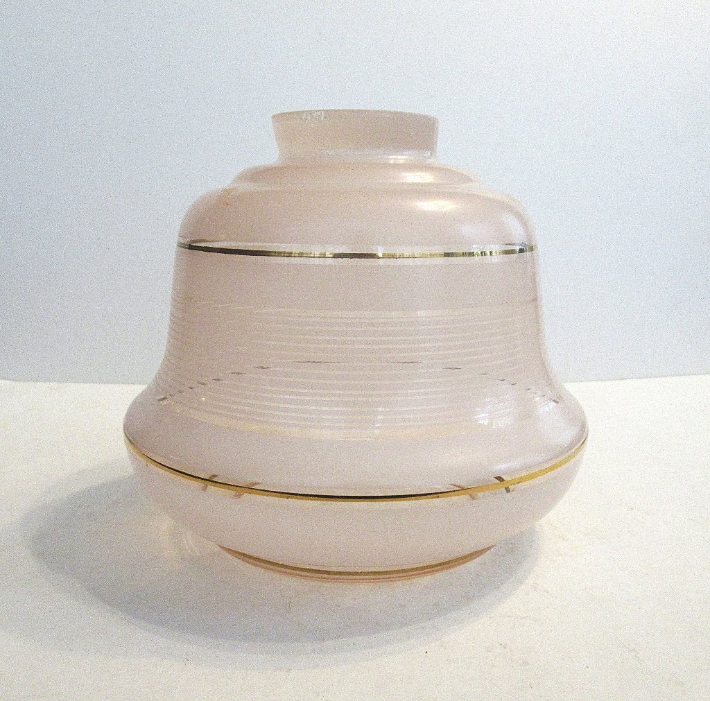 Vintage Art Deco stijl glazen lampenkap voor de plafondlamp., Ophalen of Verzenden