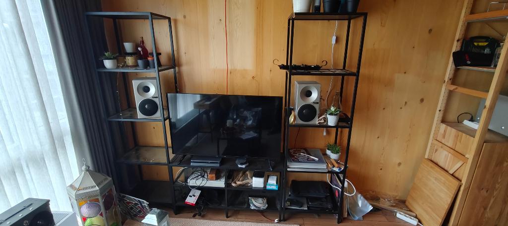 IKEA Vittsjo TV-meubel en kasten, Ophalen, Gebruikt, 150 tot 200 cm, Glas