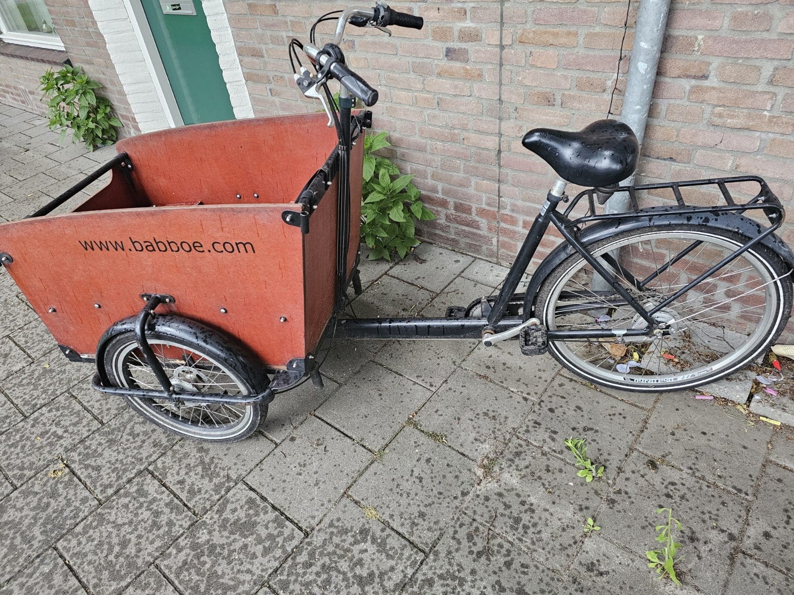 Bakfiets, Fietsen en Brommers, 4 kinderen of meer, Huif, Zo goed als nieuw, Schijfrem