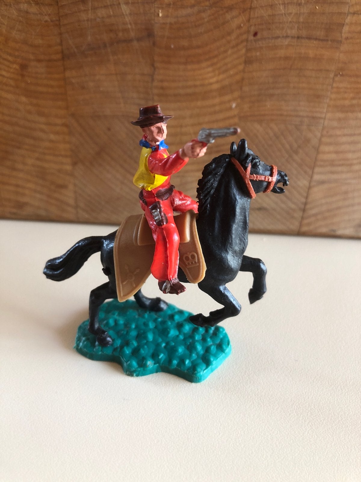 Vintage Cowboy op Paard Speelfiguur - Western Figuur, Ophalen of Verzenden, Gebruikt, Jongen of Meisje