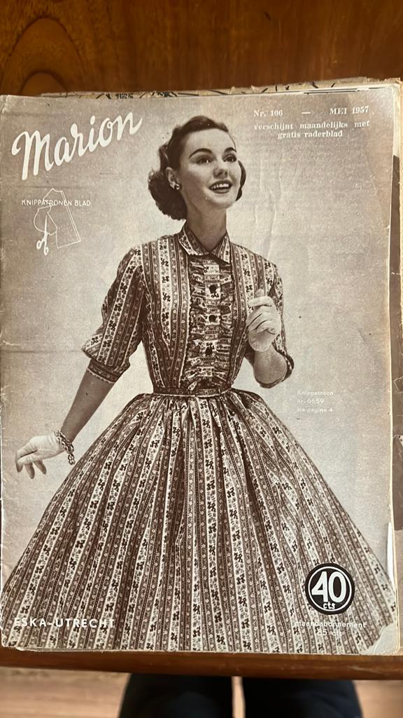 Vintage Marion Knippatronen Blad - Jaren '50 Mode, Marion, Vrouw, Ophalen of Verzenden, Overige typen
