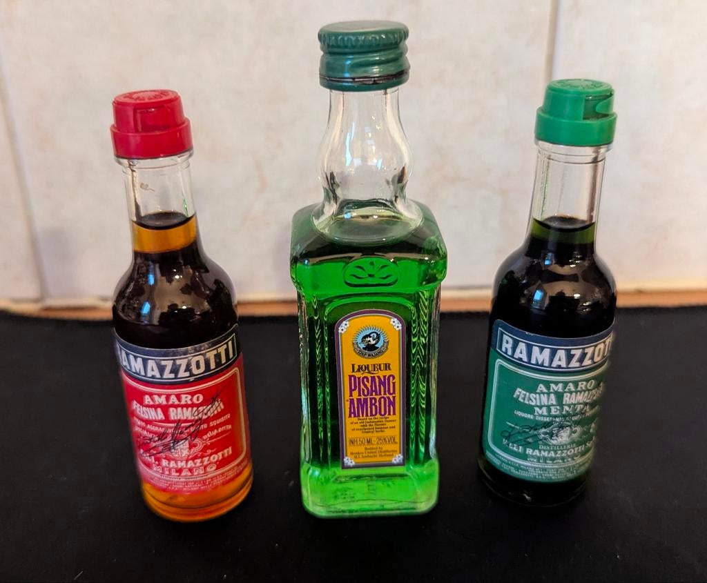 3 miniatuur drankjes, Ophalen of Verzenden