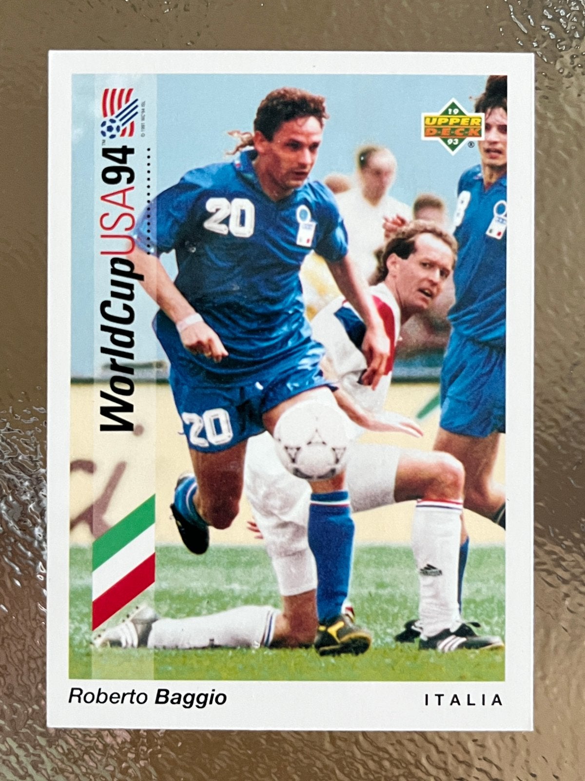 Roberto Baggio WorldCup USA 1994. Italia. Italie., Ophalen of Verzenden, Zo goed als nieuw, Buitenlandse clubs, Poster, Plaatje of Sticker