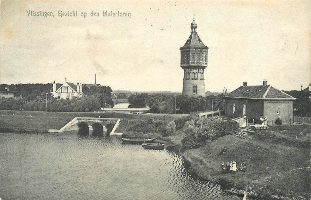 378-380-015 Vlissingen Watertoren, Verzenden, Voor 1920, Zeeland