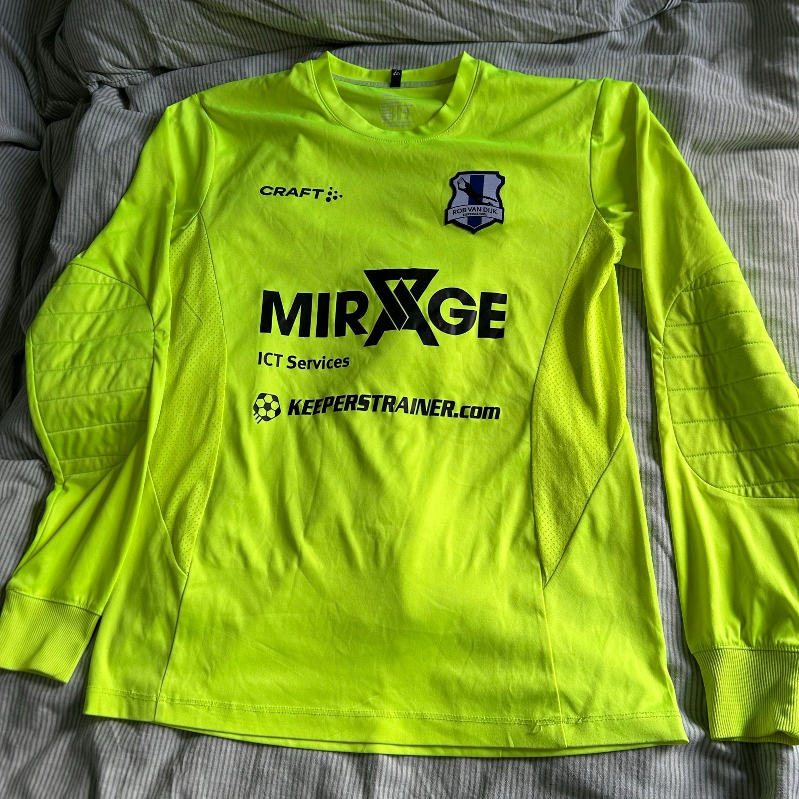 Craft Rob van Dijk keepers shirt - Maat XS, Ophalen of Verzenden, Nieuw, Maat 46 (S) of kleiner, Geel