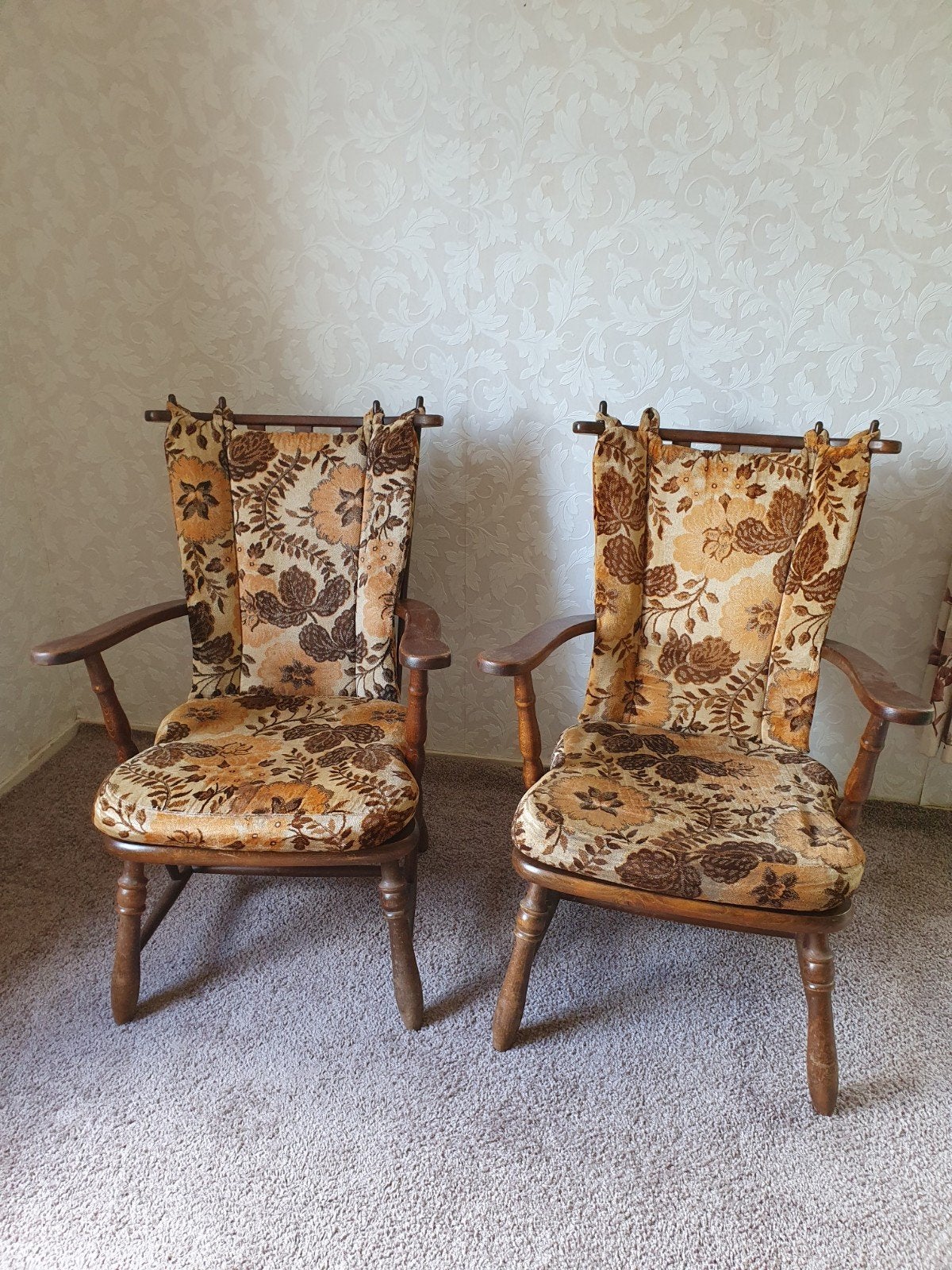 Twee vintage fauteuils in goede staat., Ophalen
