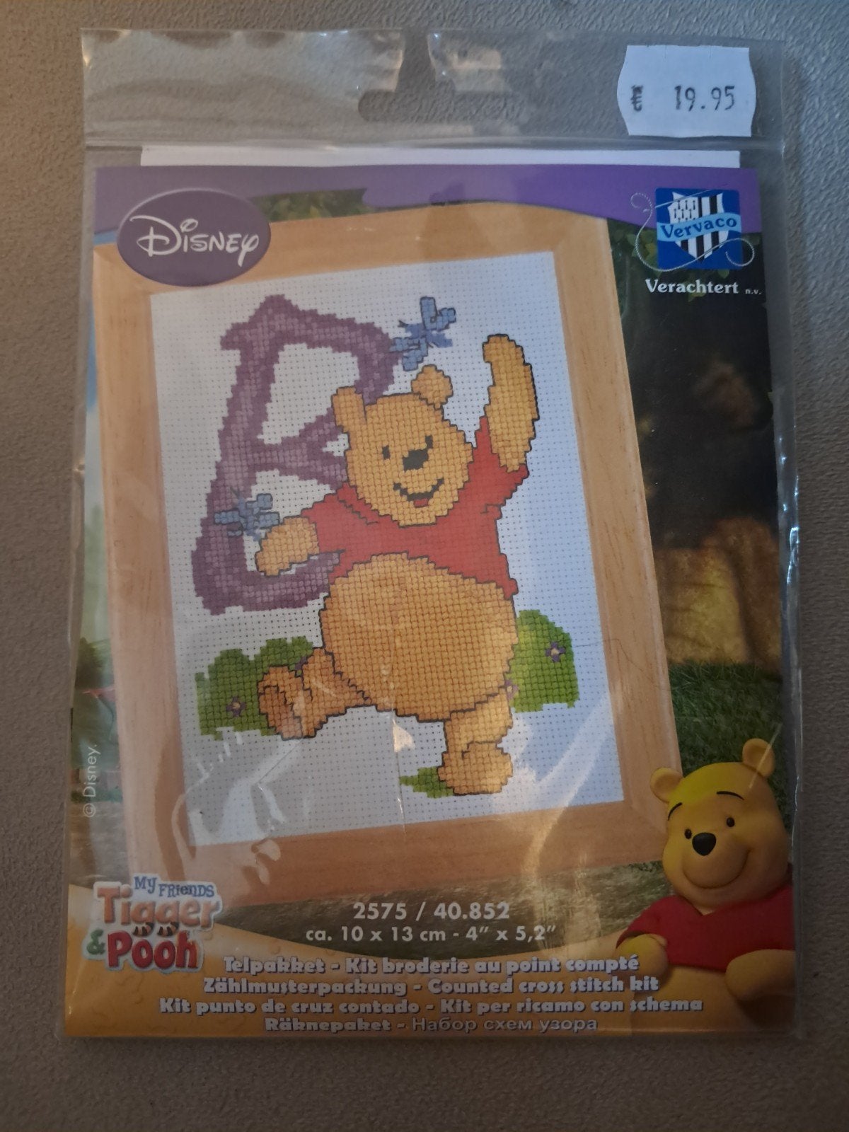 Disney Winnie de Poeh Borduurpakket - Diverse Letters, Ophalen of Verzenden, Nieuw, Handborduren, Borduurpakket