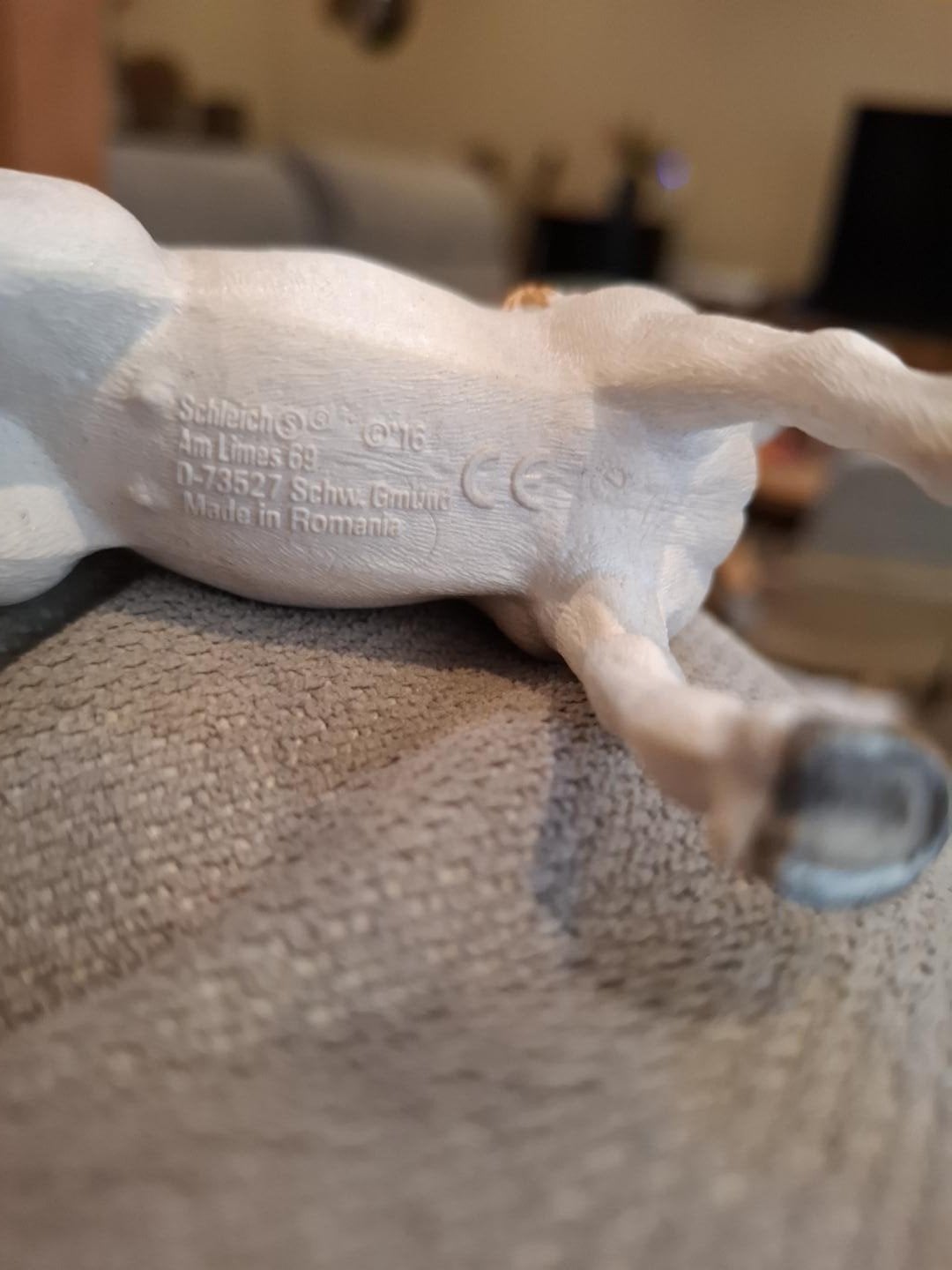 Schleich paard wit met gevlochten manen, Ophalen of Verzenden, Zo goed als nieuw
