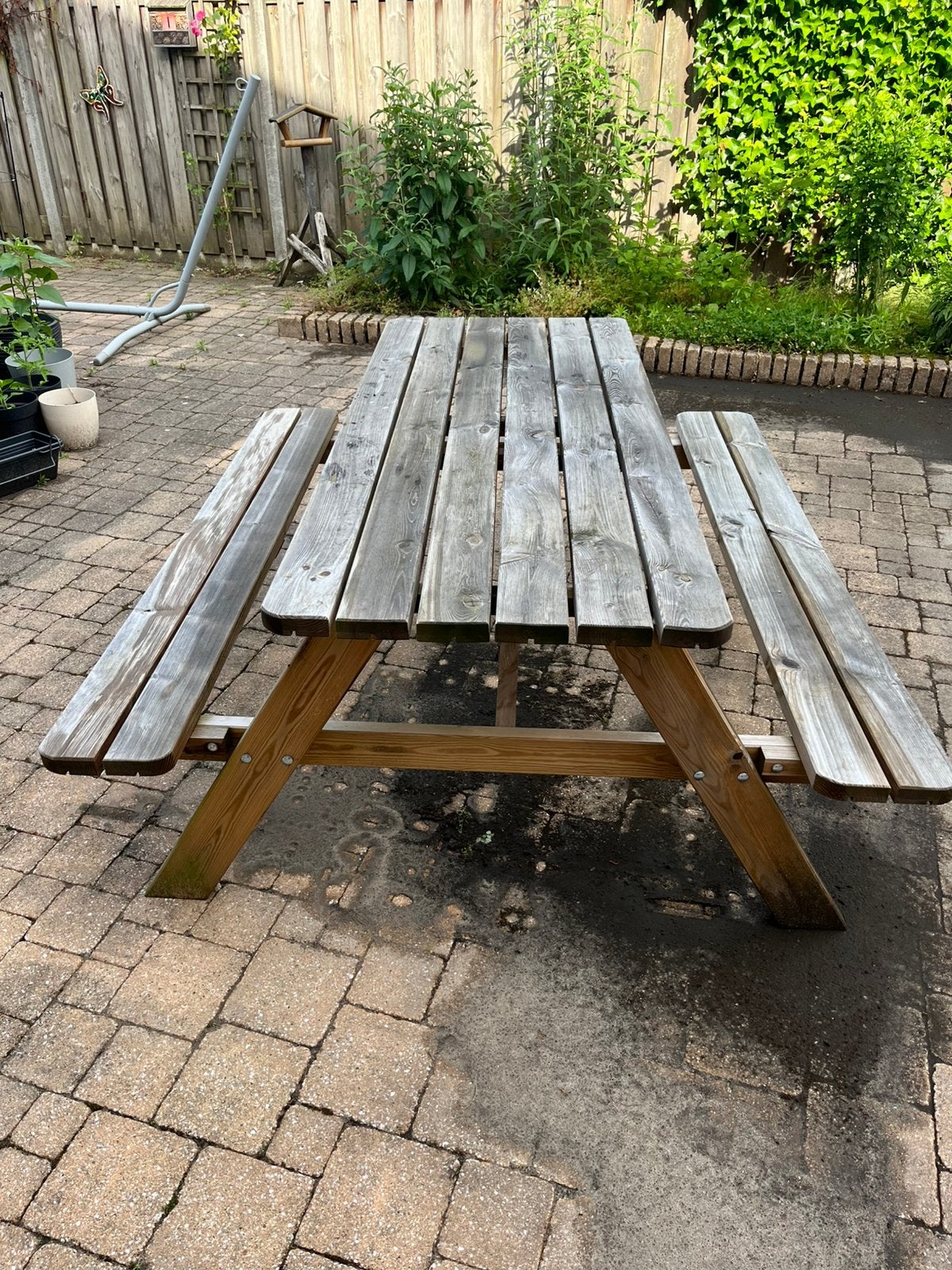 Picknick tafel, Tuin en Terras, Picknicktafels, Ophalen, Gebruikt, Inklapbaar, Rechthoekig