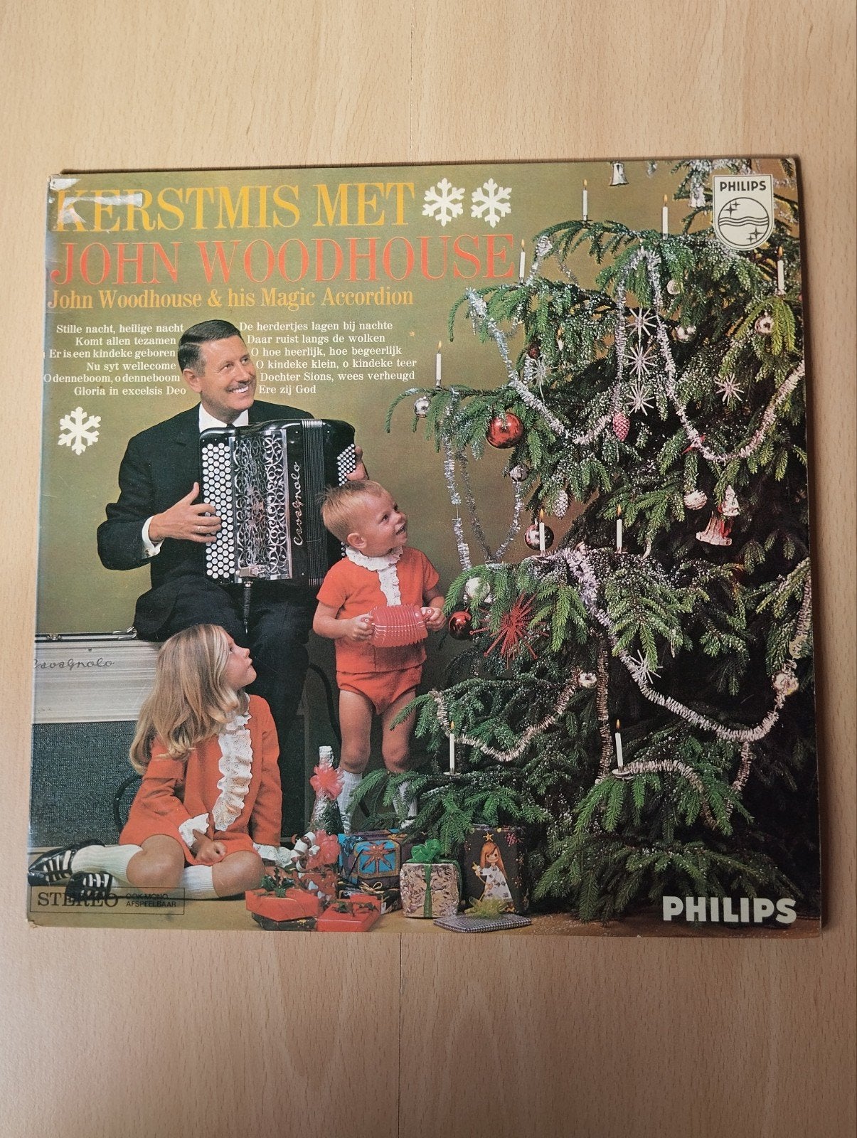 Kerstmis Met John Woodhouse LP (1968) - Philips, Ophalen of Verzenden, Gebruikt, 12 inch