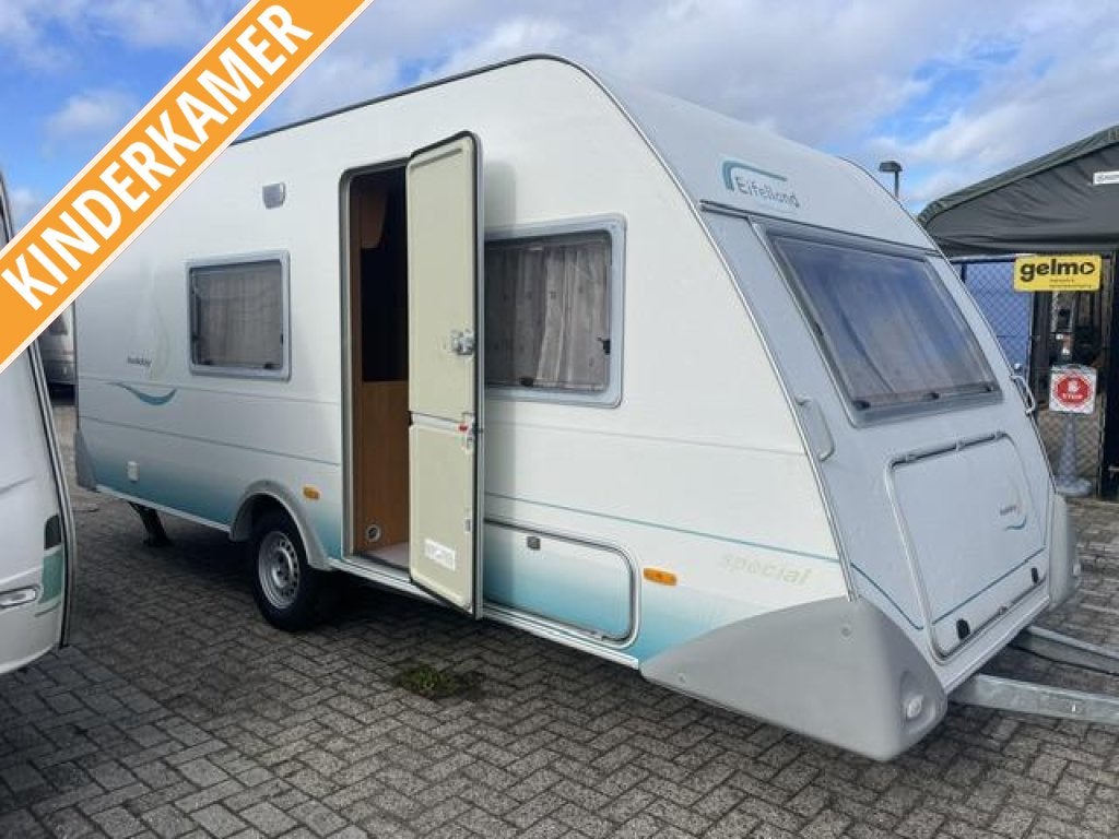 Eifelland Holiday 500 TK 2002; 2xzit stapelbed voortent, Bedrijf, Treinzit, 750 - 1000 kg, Eifelland