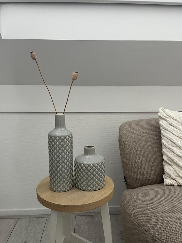 Leuke vazen set, Huis en Inrichting, Woonaccessoires | Vazen, Overige kleuren, Ophalen of Verzenden, Minder dan 50 cm, Glas