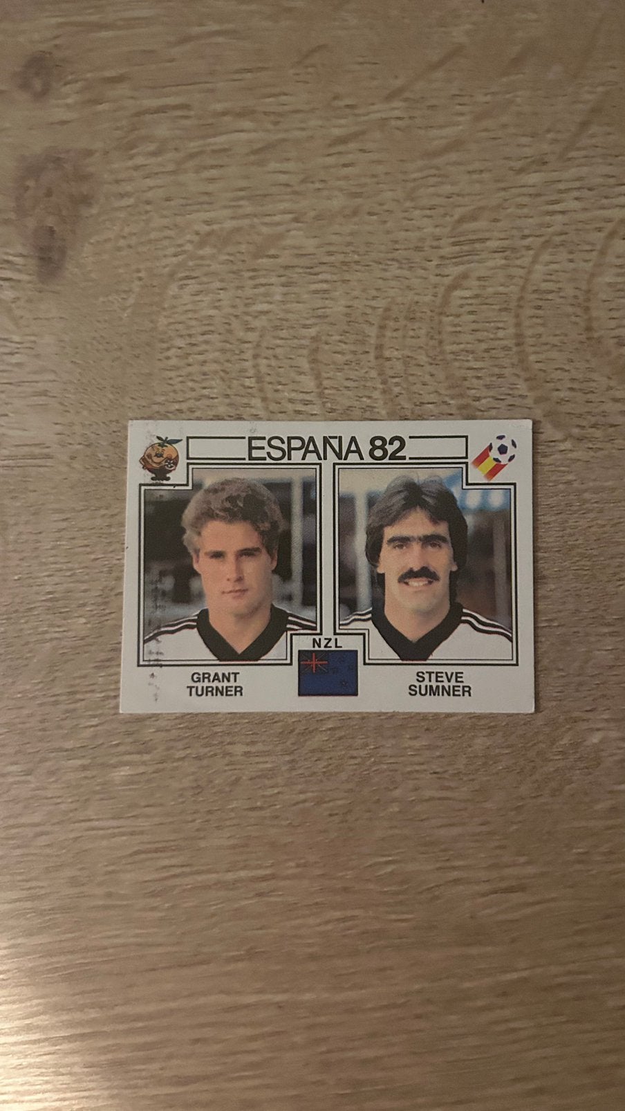 Panini Espana 82 plaatje Turner en Sumner WK 82, Verzenden, Zo goed als nieuw, Sticker
