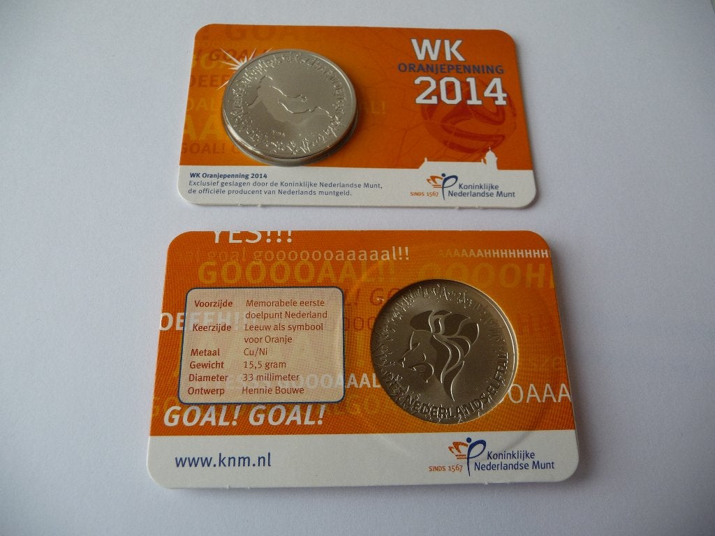 WK Oranjepenning 2014 BU, Verzenden, Overige materialen, Nederland