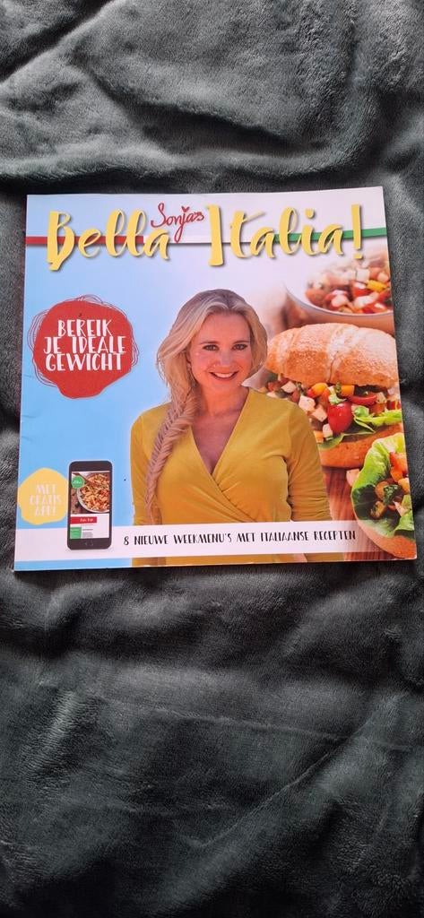 Sonja's Bella Italia! Kookboek met Italiaanse recepten, Italië, Hoofdgerechten, Ophalen of Verzenden, Zo goed als nieuw