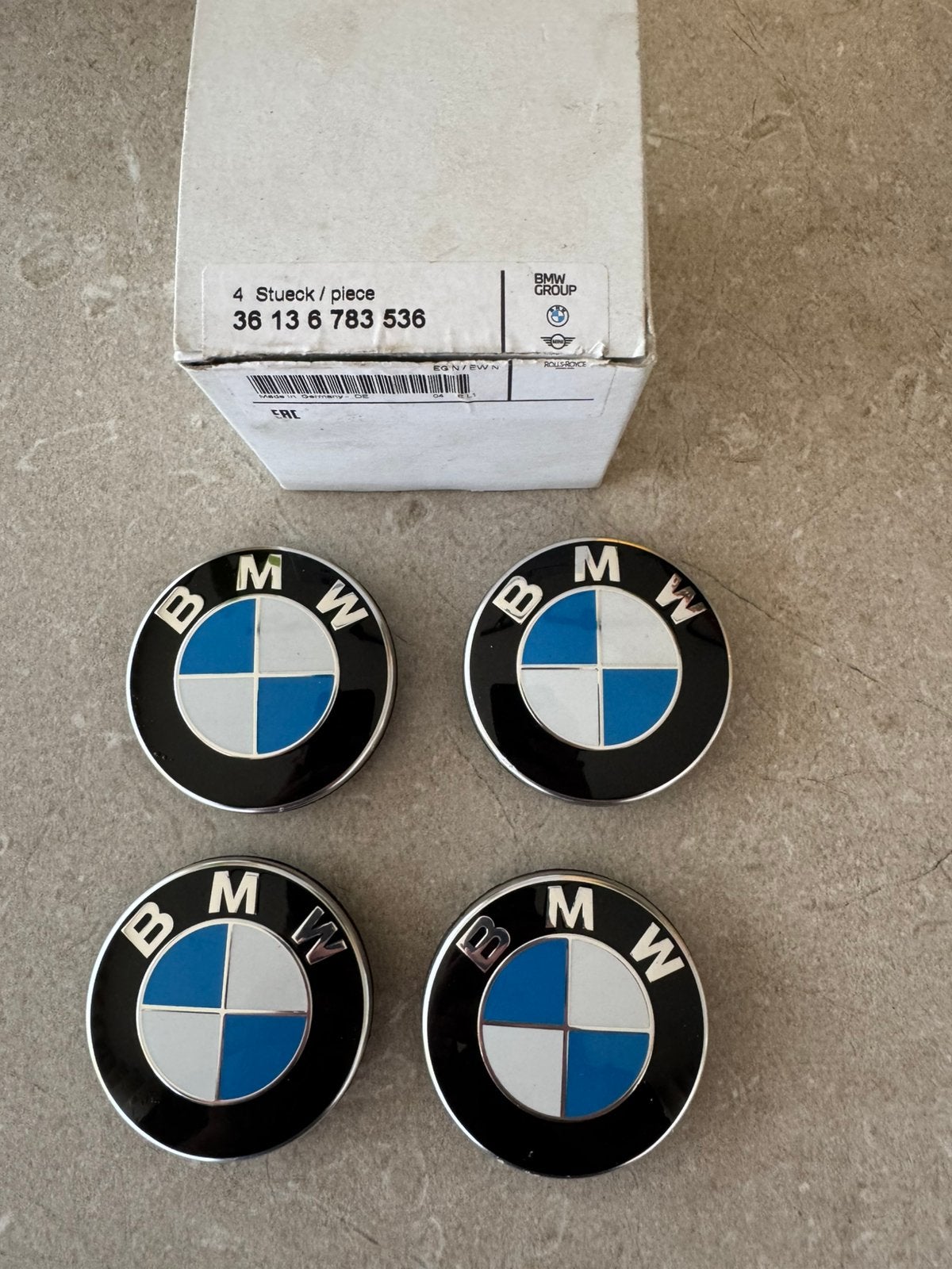 Originele BMW naafdoppen 68mm, Auto diversen, Ophalen of Verzenden, Gebruikt