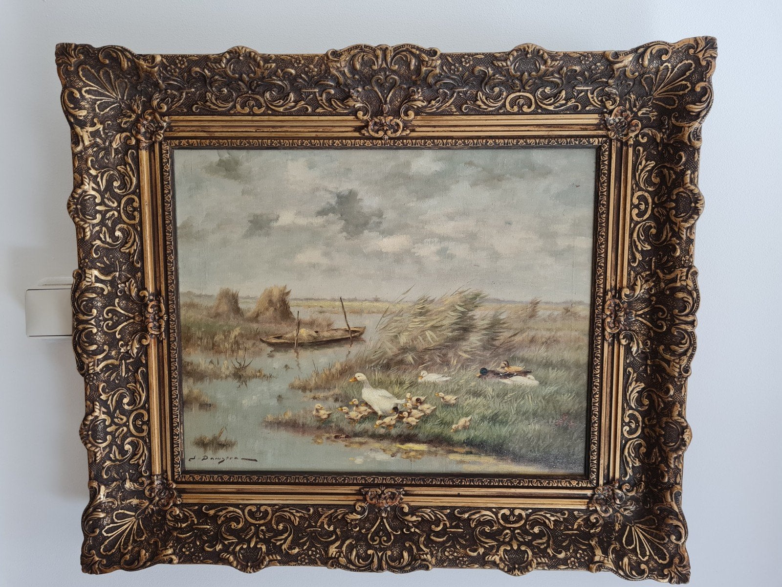 Schilderij klassiek jeroen damstra, Antiek en Kunst, Kunst | Schilderijen | Klassiek, Ophalen