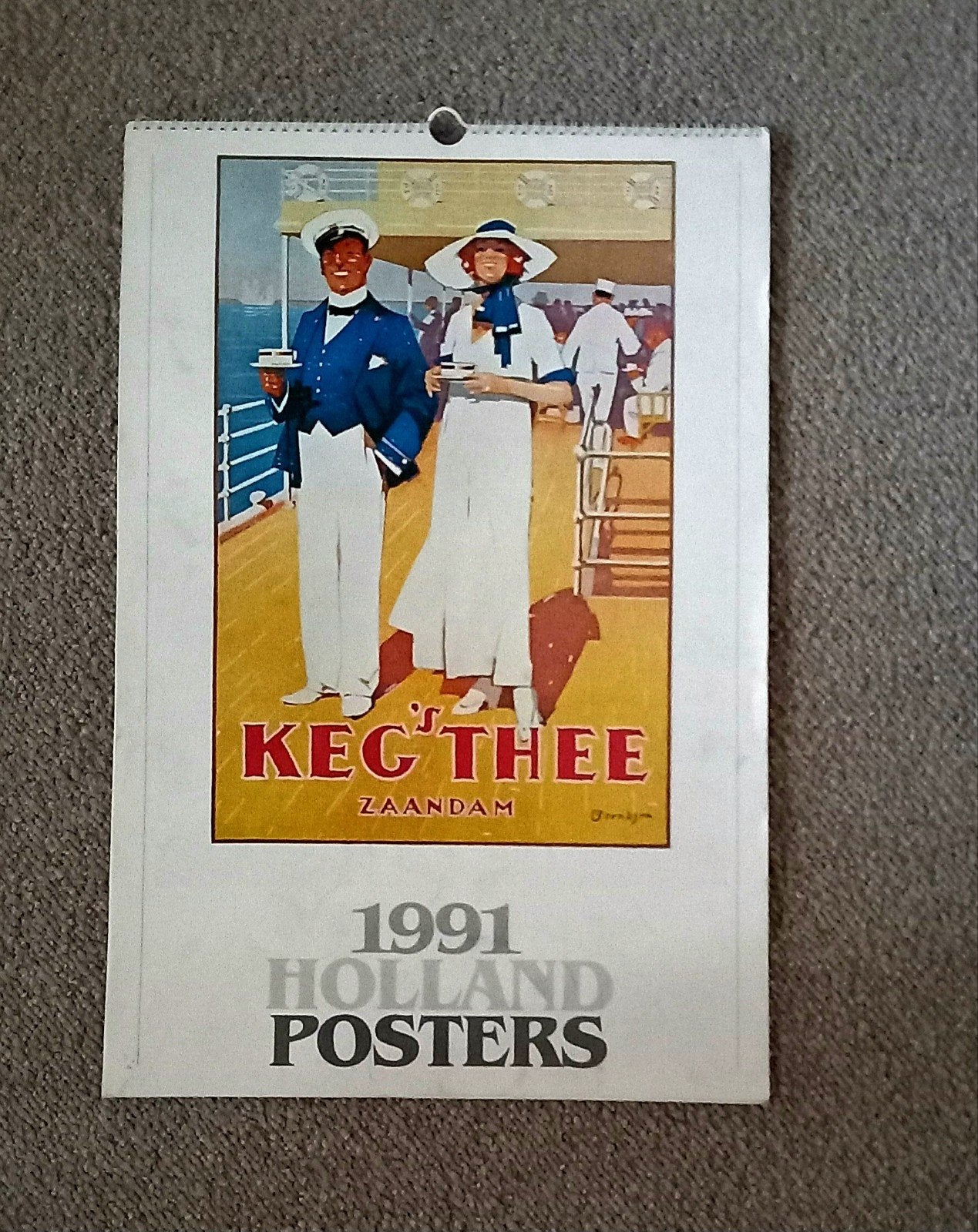 Art-deco kalender/Holland posters 1991, Ophalen of Verzenden, A1 t/m A3