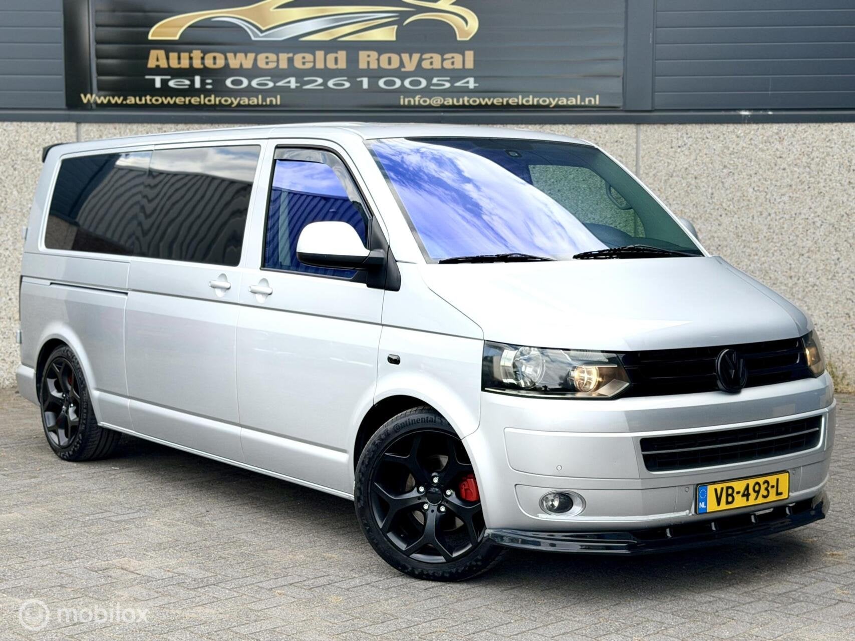 Dikke Transporter T5 2.0TDI*DSG*5PRS*LANG*, Auto's, Automaat, Euro 5, Gebruikt, Zwart