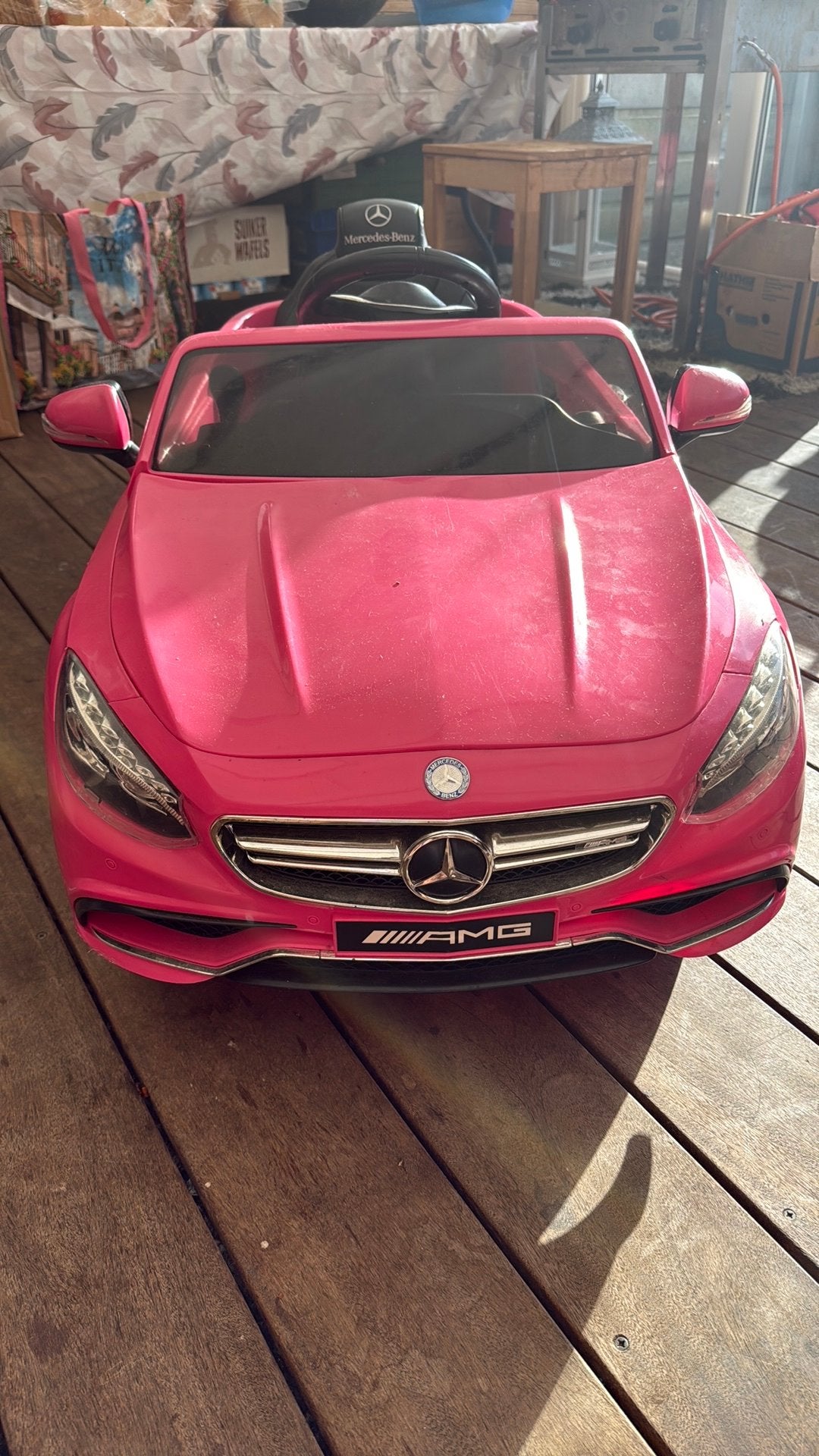 Mercedes bestuurbare auto, Ophalen of Verzenden, Zo goed als nieuw