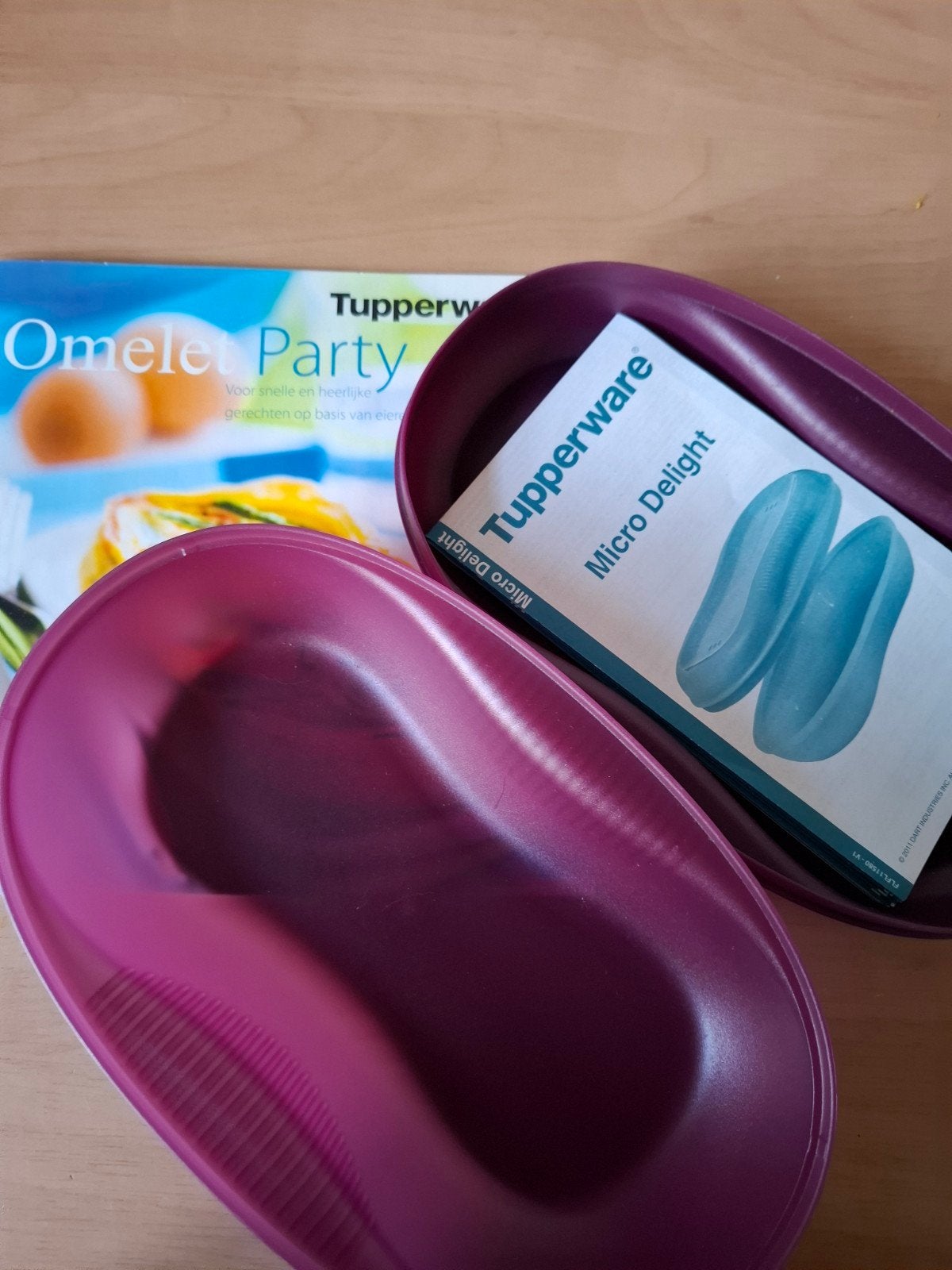 Tupperware Omelet Maker Magnetron met Receptenboekje, Ophalen of Verzenden