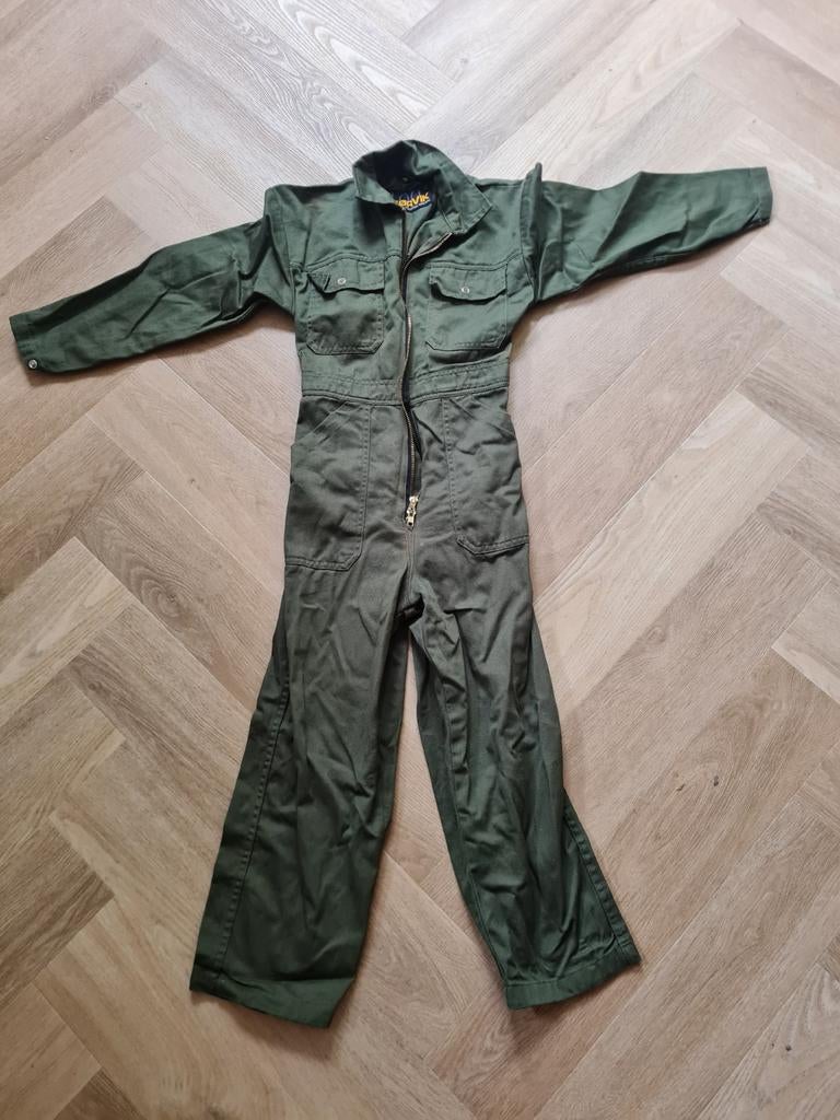 Stoer groen kinderoverall van Storvik, maat 116, Ophalen of Verzenden, Gebruikt, Storvik, Jongen of Meisje