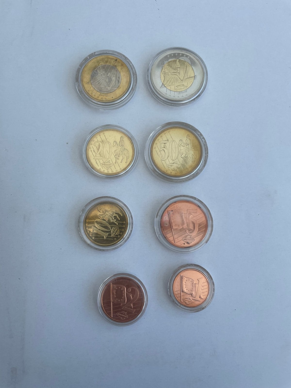 Set van 8 proefmunten uit Groot-Brittannië (2002), Ophalen of Verzenden, Overige landen, Overige waardes, Setje